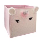 Boîte de rangement/tiroir pour meuble en tissu Licorne - Style enfant - 29x29x39cm