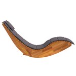vidaXL Chaises longues à bascule avec coussins 2 Pièces en bois d'acacia
