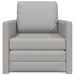 vidaXL Canapé-lit avec coussin Gris nuage 74 x 77 x 81 cm tissu
