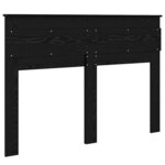 vidaXL Tête de lit Chêne noir 160 cm Bois d'ingénierie