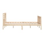 vidaXL Cadre de lit sans matelas bois massif 140x200 cm