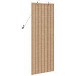 vidaXL Store enrouleur Autre Marron Clair 60 x 160 cm Bambou
