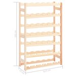 vidaXL Casier à bouteilles pour 42 bouteilles Pinède