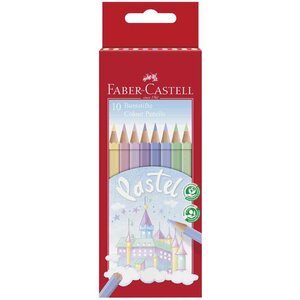 Crayons de couleur COLOUR PASTELL étui de 10 FABER-CASTELL