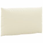 vidaXL Coussins de palette 2 Pièces blanc crème tissu oxford
