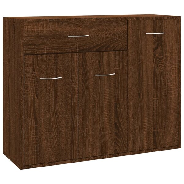 vidaXL Buffet Chêne marron 88x30x70 cm Bois d'ingénierie