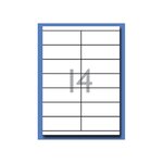 Boite de 1400 etiquettes blanches multi-usage 105 x 39 mm decadry by apli