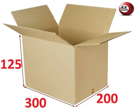 Lot de 10 boîtes carton emballage caisse carton 200 x 150 x 120 mm