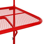 vidaXL Table de balcon Rouge 60x40 cm Acier