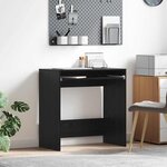 vidaXL Bureau Chêne noir 77 5 x 43 x 79 cm Bois d'ingénierie