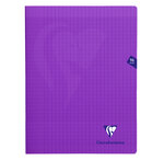 Cahier MIMESYS Piqué Polypro 24 x 32 cm 96 pages 90g Séyès Violet CLAIREFONTAINE