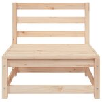 vidaXL Canapés de jardin sans accoudoirs 2 Pièces blanc bois pin massif