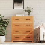 vidaXL Armoire avec tiroir avec stockage Marron Bois d'ingénierie