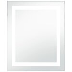 vidaXL Miroir à LED pour salle de bains et capteur tactile 50x60 cm