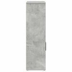 vidaXL Bibliothèque gris béton 60x24x85 cm bois d'ingénierie