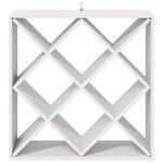 vidaXL Étagère à vin 2 Pièces Blanc 62 x 25 x 62 cm Pin massif