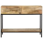vidaXL Table console 100x35x76 cm Bois de manguier massif
