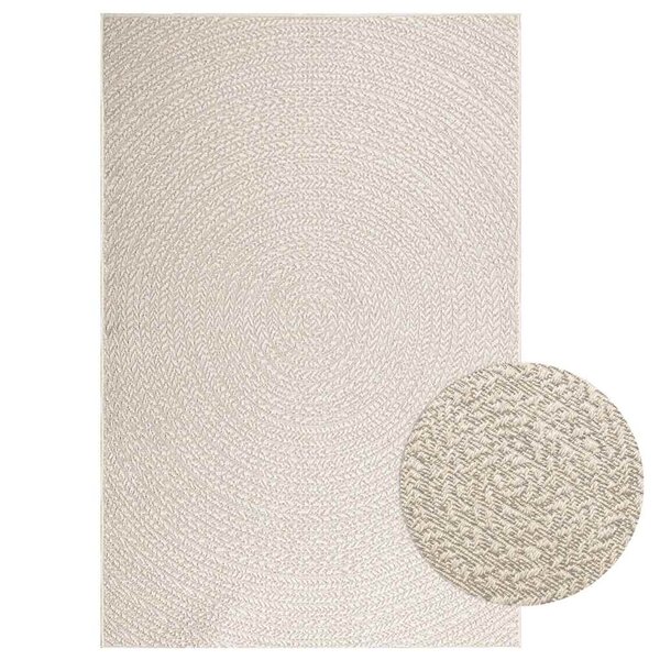 vidaXL Tapis ZIZUR crème 140x200 cm aspect de jute intérieur extérieur