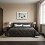 vidaXL Duvet complet toute l'année Matelassé Anthracite 200 x 220 cm