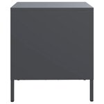 vidaXL Table de chevet anthracite 35x39x43 5 cm acier