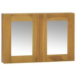 vidaXL Armoire à miroir 60x10x40 cm Bois de teck solide