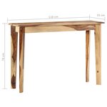 vidaXL Table console 110x35x76 cm Bois de Sesham solide
