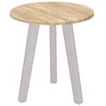 vidaXL Plateau de table Chêne sonoma 40 x 40 x 1 5 cm