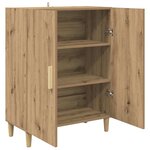 vidaXL Buffet Chêne artisanal 70 x 34 x 90 cm Bois d'ingénierie