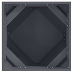 vidaXL Jardinière Anthracite 50 x 50 x 50 cm Acier