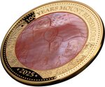 Pièce de monnaie en Or 100 Dollars g 155.5 (5 oz) Millésime 2025 Lunar Mother Pearl MOUNT RUSHMORE