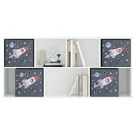 vidaXL Boîtes de rangement pliables 4 Pièces 32x32x32 cm tissu intissé