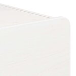 vidaXL Table de chevet Blanc 39 x 34 x 33 cm Bois massif en pin