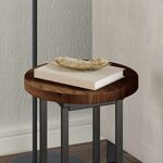 vidaXL Plateau de table Marron foncé Ø 30 x 2 5 cm