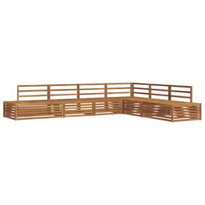vidaXL Ensemble de canapés d'extérieur 6 Pièce Naturel