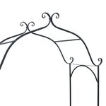 vidaXL Banc de jardin avec coussin Noir 104 x 54 x 93cm Acier