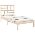 vidaXL Cadre de lit sans matelas bois massif 90x200 cm