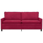 vidaXL Canapé Bordeaux 196 x 81 x 87 5 cm Velours