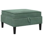 vidaXL Ensemble de meubles pour le salon 6 Pièces Vert Mer Velours