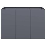 vidaXL Jardinière anthracite 120x80x80 cm acier