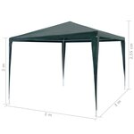 vidaXL Tente de réception 3x3 m PE Vert