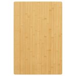 vidaXL Dessus de table 60x100x2 5 cm bambou