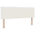 Cabeçalho vidaXL Design Simple Crème 160 cm Tecido Velour
