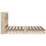vidaXL Lit bibliothèque sans matelas 140x190 cm bois de pin massif