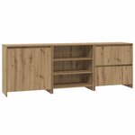 vidaXL Buffets 3 Pièces chêne artisanal 70 x 41 x 75 cm Bois d'ingénierie