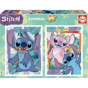 Puzzle - Stitch - Disney - 2 x 500 pièces - 34x48cm - Educa