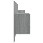 vidaXL Tête de lit avec armoires Sonoma gris Bois d'ingénierie