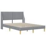 vidaXL Cadre de lit avec matelas avec tête de lit Polyester