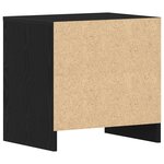 Table de chevet vidaXL en chêne noir 45x34x44 5 cm en bois reconstitué