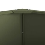 vidaXL Jardinière Vert olive 120 x 120 x 35 cm Acier