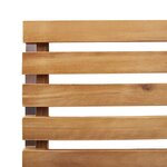 vidaXL Chaises de jardin empilables   2 pièces  en bois acacia massif et acier inoxydable